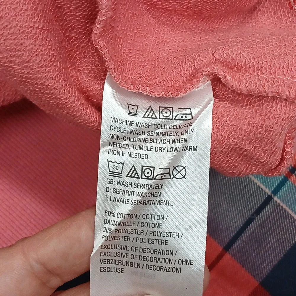NWT Peace Love World I AM LOVE Pink Hoodie Size  2X - Picture 8 of 8